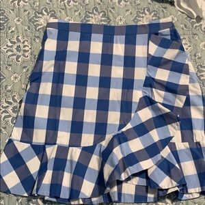 Gingham blue Draper James skirt only worn once
